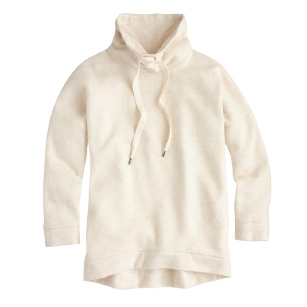 J. Crew Brushed Wool Funnelneck Sweatshirt XXS XS